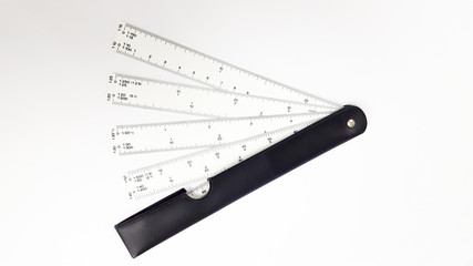 Folded scale ruler