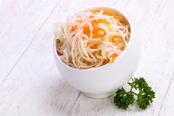 Traditional fermented cabbage
