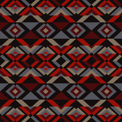 Ethnic boho seamless pattern. Tribal pattern. Folk motif. Textile rapport.