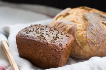 Wheat and rye bread