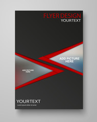 Abstract brochure design. Flyer design business vector template. Can be used for magazine cover, education, presentation, report. Eps 10
