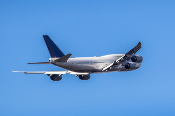 Passanger airplane taking off