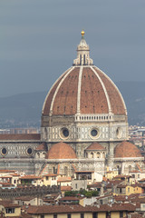 Basilica di Santa Maria del Fiore cathedral in Tuscany, Italy