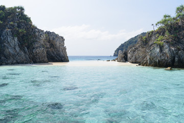 Beautiful island in north andaman sea,clear water,summer vacation