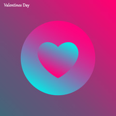 Valentines heart. Decorative heart background with of valentines heart. Vector illustration.