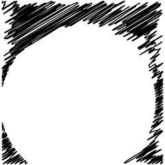 Naklejka premium Grunge Black Ink Border Frame Background