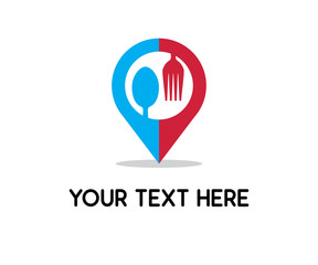 food location logo design