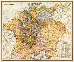 Germany around 1550 by Carl Wolf (from Spamers Illustrierte  Weltgeschichte, 1894, 5[1], 392/393)