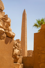 Ancient architecture of Karnak temple in Luxor, Egypt