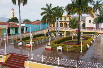 Plaza Mayor in Trinidad in Cuba

