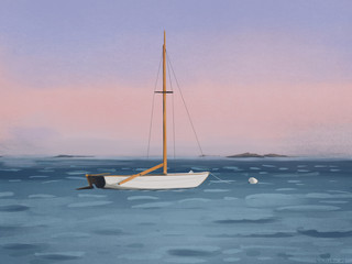 Sailboat resting