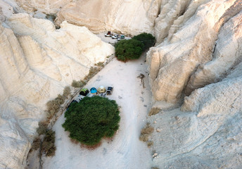 Bivouac in the desert Arava, Israel