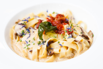 Italian pasta with sauce