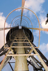 Water tank and blue sky
