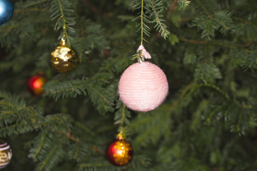 baubles on the tree