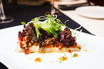 European bass branzino