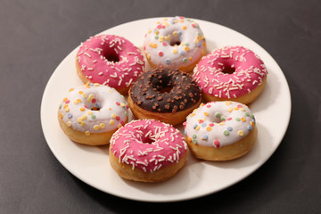 assorted delicious donut