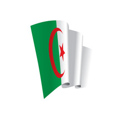 Algeria flag, vector illustration