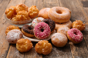 assorted donut and pastry