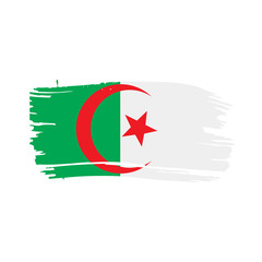 Algeria flag, vector illustration