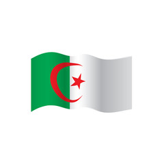 Algeria flag, vector illustration