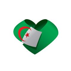 Obraz premium Algeria flag, vector illustration