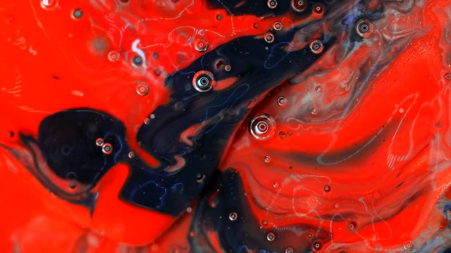 Abstract patterns of paints