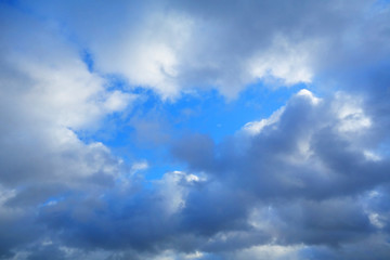 Blauer Himmel mit Wolken