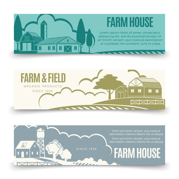 Vintage farm houses and organic products