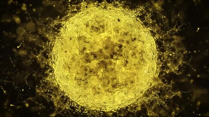 Abstract Yellow Energy Light Background