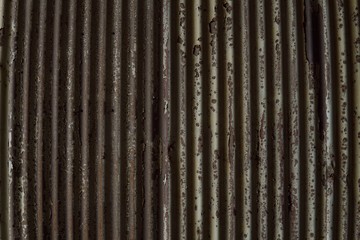 Grain Image of galvanized iron detail wall texture. Galvanized iron wall with rustic grunge. corrugated iron background