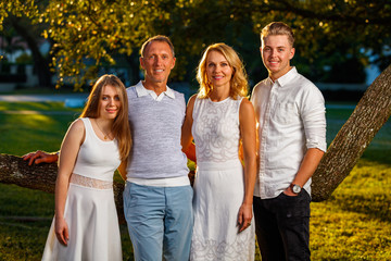 Outdoor family portrait