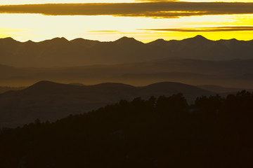 Sangre De Cristo Winter Sunset