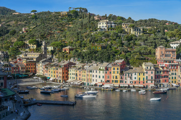 Fototapeta na wymiar The ancient village of Portofino in Liguria, Italy