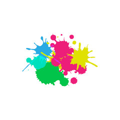 Map of France in color of National Flag. Silhouette of Country isolated on white background.