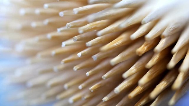 cocktail stick or toothpick macro focus pull