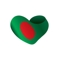 Bangladesh flag, vector illustration