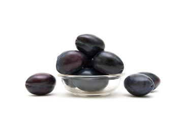 plum isolated on white background