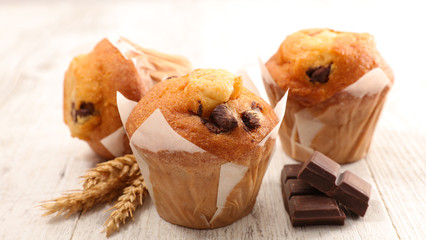 delicious chocolate muffin