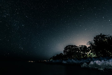 Night Long Exposure of the Stars