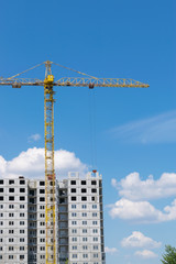 Construction crane at work