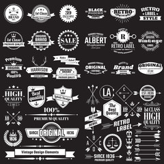 Vintage Retro Vector Logo for banner
