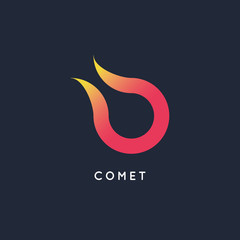 Comet Logo Design Template