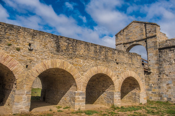 The citadel, a pentagonal star fort. Pamplona (Iruña), the historical capital of Navarre, Spain