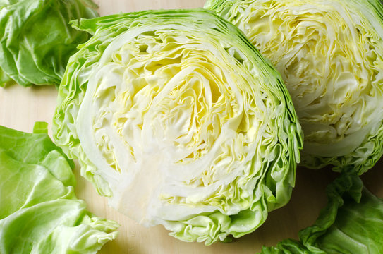 fresh green cabbage