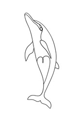 Fototapeta premium Dolphin Icon. Dolphin vector.