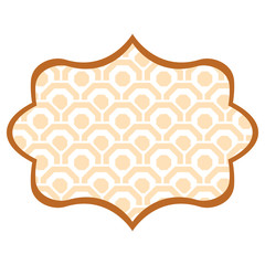 Abstract frame emblem