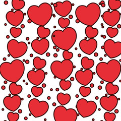 Hearts pattern background