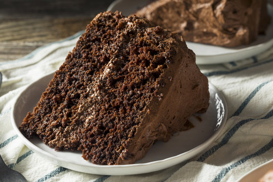 Sweet Homemade Dark Chocolate Layer Cake