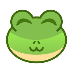 Smiling frog expression